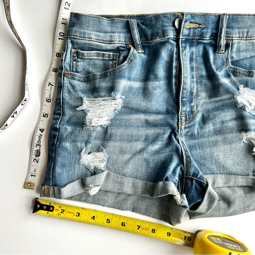 🍒(A221) Women’s Pac Sun Jean Shorts The Shortie. Size: 28 - Picture 7 of 12